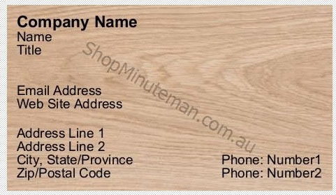 Woodgrain Business Card