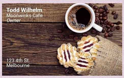 Business Card Designed for Cafe Business Card Designed for Cafe